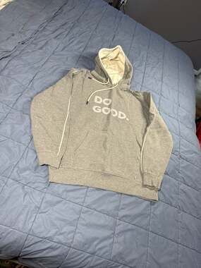 Cotopaxi Do Good Pullover Hoodie in Heather Grey Size XL
